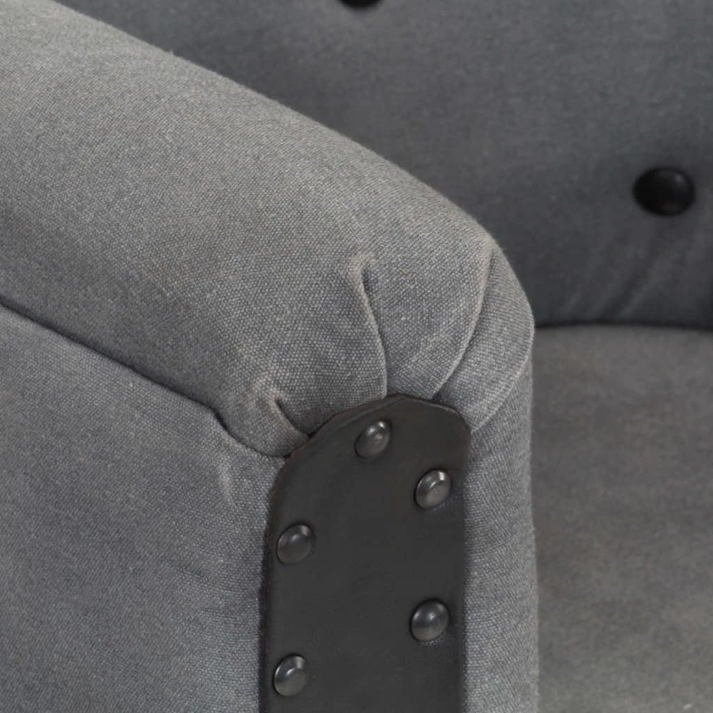 Chaise cabriolet Noir Cuir véritable et bois de manguier massif