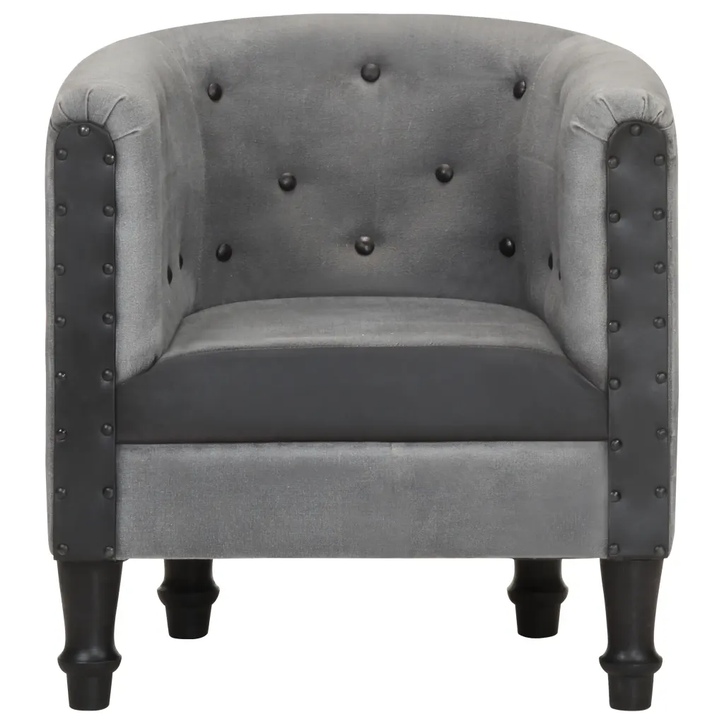 Chaise cabriolet Noir Cuir véritable et bois de manguier massif