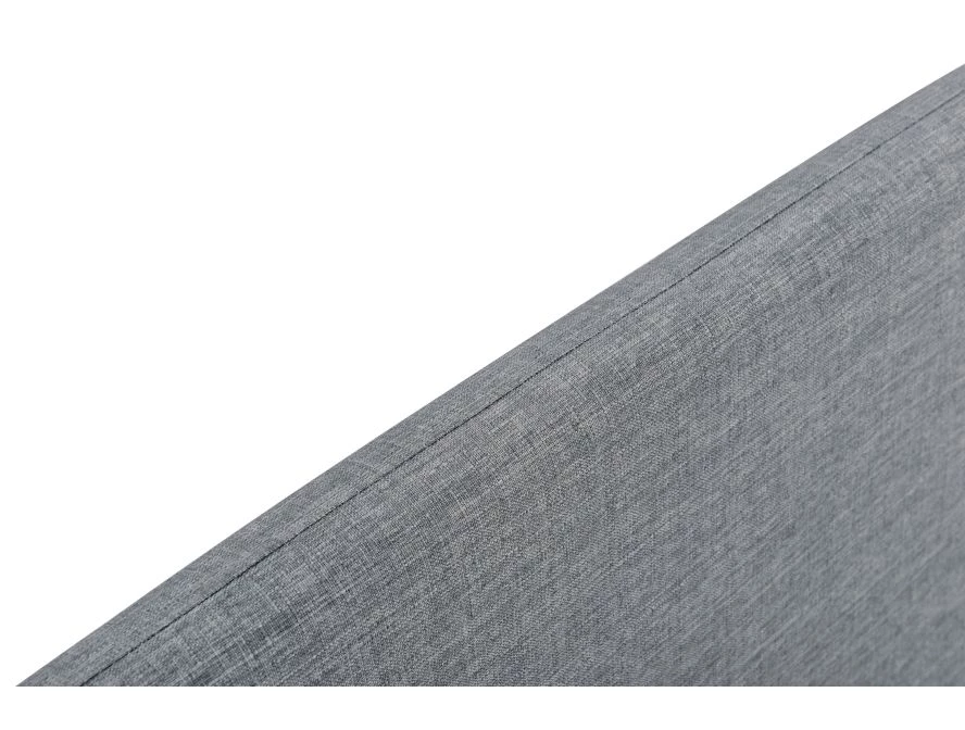 Cadre de lit MOBY avec sommier à lattes en tissu - Gris foncé - 160 cm